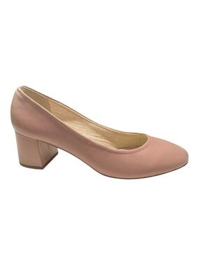 Steve Madden Pink Pump Size 8.5 Tomorrow Leather Upper Fabric Inner Comfort Heel